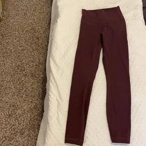 Wunder Under High-Rise Tight 25”- size 2 Plum